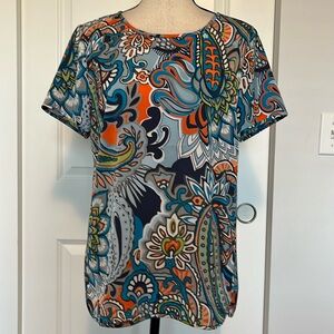 J. Crew Paisley Blouse